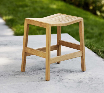 Cane-line Flip Solid Wood Accent Stool