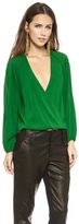 Thumbnail for your product : Alice + Olivia Borvo Crossover Blouson Top
