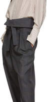 Thumbnail for your product : Loewe Grey Belted Pleated Trousers
