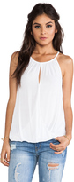 Thumbnail for your product : Michael Stars Sleeveless Keyhole High Low Halter