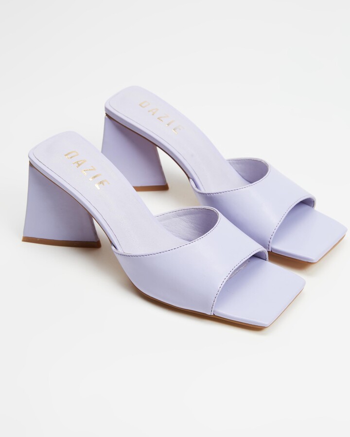 Dazie Women's Purple Heeled Sandals Kylie Heels ShopStyle