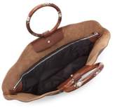 Thumbnail for your product : The Row Handpainted Flower Leather Market Bag