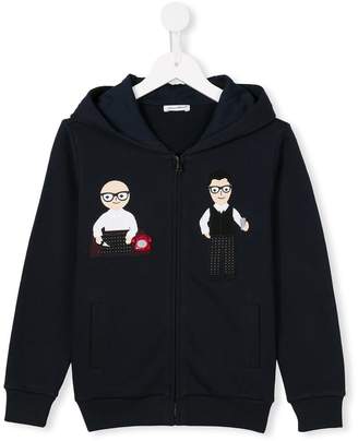 Dolce & Gabbana Kids Designer's patch hoodie