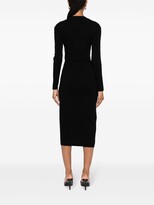 Thumbnail for your product : Pinko Asymmetric Knitted Midi Dress