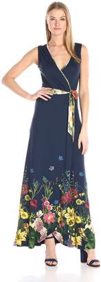 Desigual Women's Botanical Knitted Sleeveless Dress, Navy, M