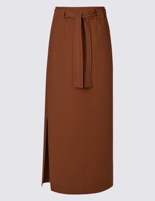 Marks and Spencer Tie Maxi Skirt