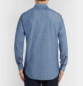 Thumbnail for your product : Drakes Easyday Cutaway-Collar Cotton-Chambray Shirt