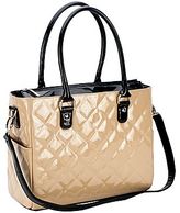 Thumbnail for your product : JP Lizzy Crema Patent Classic Tote Diaper Bag