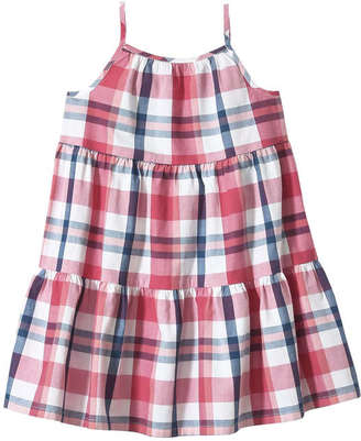 Joe Fresh Toddler Girls’ Plaid Tiered Dress, Pink (Size 2)