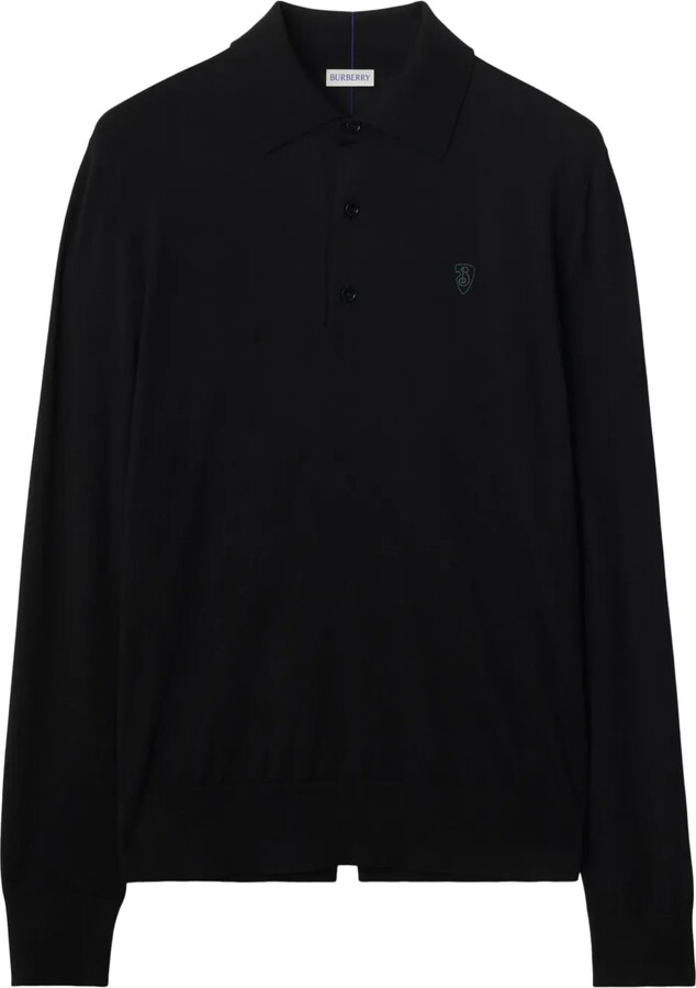 Burberry Logo-Embroidered Polo Shirt