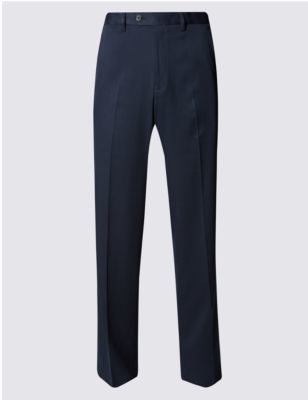 Marks and Spencer Soft Touch Flat Front Trousers