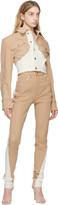 Thumbnail for your product : Thierry Mugler SSENSE Exclusive Beige & White Spiral Jeans