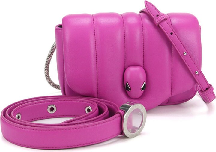 Bvlgari Pink Leather Shoulder Bag (Pre-Owned)