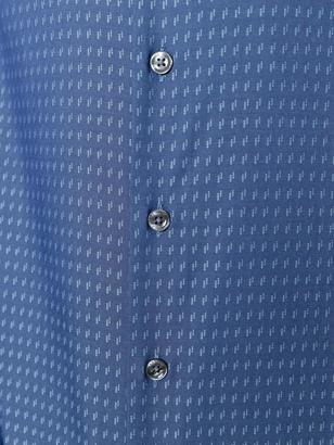 Armani Collezioni houndstooth pattern shirt