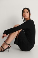 Thumbnail for your product : NA-KD Rouched Ribbed Button Dress