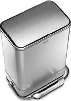 Thumbnail for your product : simplehuman Brushed Stainless Steel 38 Liter Fingerprint Proof Rectangular Steel Bar Step Trash Can