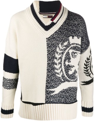 Tommy Hilfiger V-Neck Wool Jumper - ShopStyle Sweaters