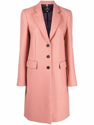 Paul Smith Contrast-Panel Wool Coat - ShopStyle
