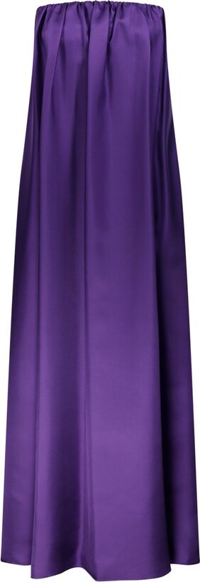 Max Mara Pleated Strapless Dress