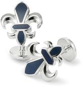 Thumbnail for your product : Charles Tyrwhitt Navy Fleur-de-Lys enamel cuff links