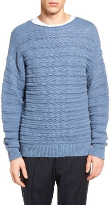 Vince Men's Ribbed Crewneck Sweater