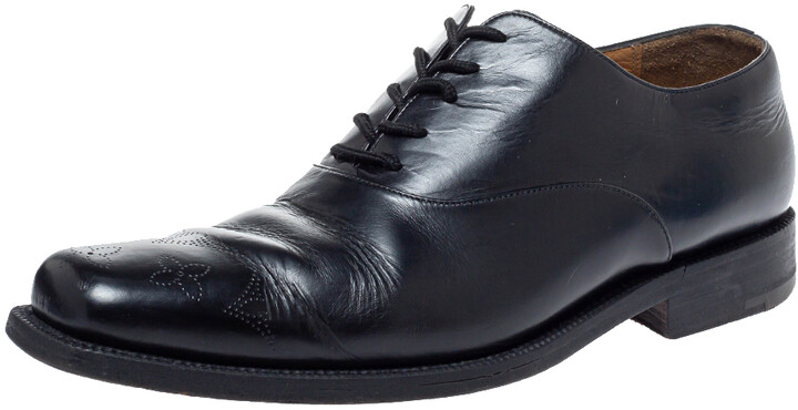 Louis Vuitton Men's Brown Damier Embossed Oxfords Rubber Sole Lace Up Shoes  8 Suede ref.873597 - Joli Closet