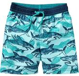 Thumbnail for your product : Old Navy Shark-Print Swim Trunks for Baby