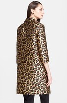 Thumbnail for your product : St. John Lamé Leopard Jacquard Coat