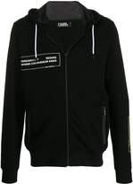 Thumbnail for your product : Karl Lagerfeld Paris quote-print zip-up hoodie
