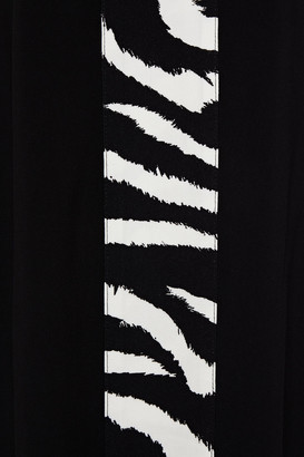 Jets Zebra-print Voile Maxi Dress