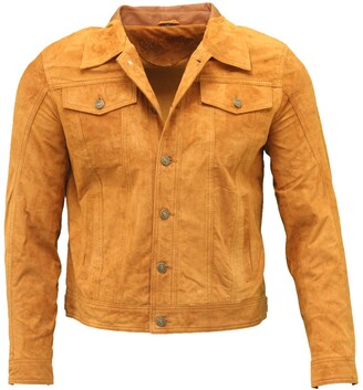 Mens Suede Trucker Jacket Shop The World S Largest Collection Of Fashion Shopstyle Uk