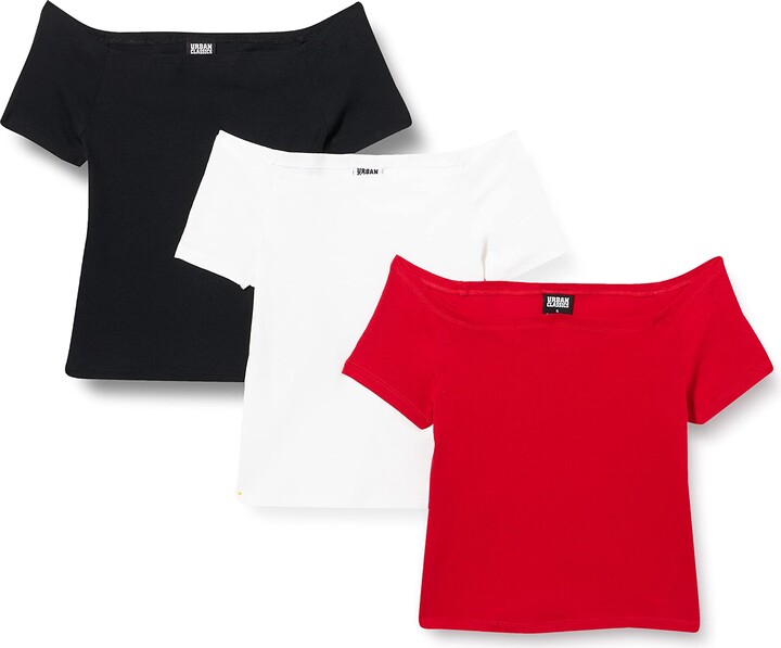 Urban Classics Ladies Oversized Cut On Sleeve Viscose tee Camiseta para Mujer 