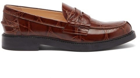 alligator loafers womens