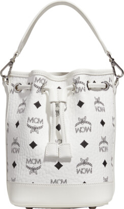 MCM medium Dessau monogram bucket bag - ShopStyle