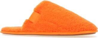 Loewe Fluo Orange Pile Slippers - ShopStyle