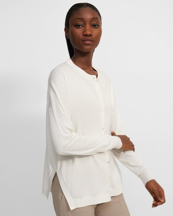 Fine gauge cotton sweater Clearance