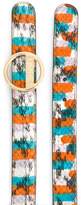 Thumbnail for your product : Emilio Pucci Striped Ayers Logo Buckle Belt