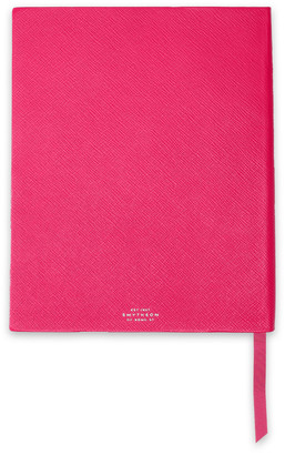 Smythson Textured-leather Notebook