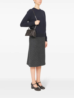 【Maison Margiela】 GLAM SLAM EMBROIDERY TRAPEZOID BAG Maison Margiela メゾン マルジェラ FW25 GLAM SLAM EMBROIDERY