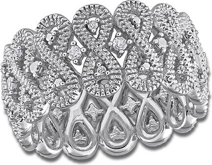 Rina Limor Fine Jewelry Silver 0.10 ct. tw. Diamond Ring