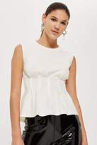 Thumbnail for your product : Topshop Cinched waist sleeveless top