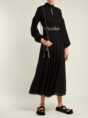 Giambattista Valli Bead-embellished Wool-blend Maxi Dress - Womens - Black