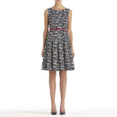 Thumbnail for your product : Jones New York Black and White Fit and Flare Dress