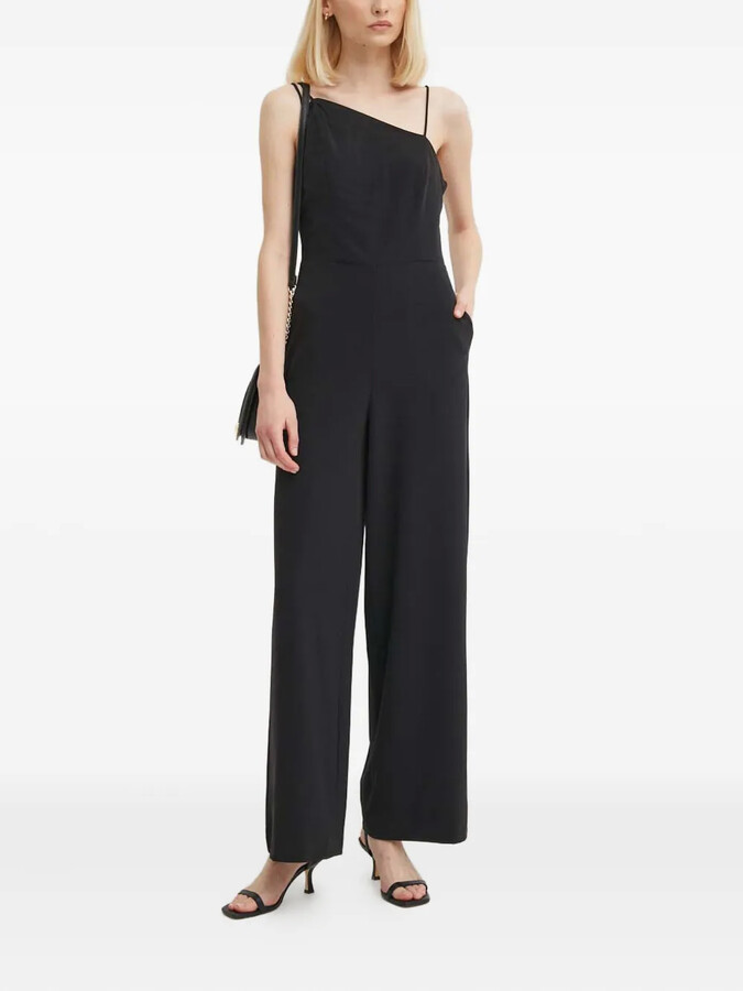 Sisley Asymmetric-Neck Jumpsuit