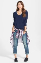 Thumbnail for your product : Halogen High/Low Cashmere V-Neck Tunic (Online Only)