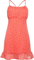 Thumbnail for your product : Leith Print Strappy Chiffon Minidress