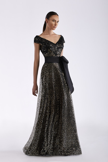 Black Gold Sequin Dress | Shop the ...