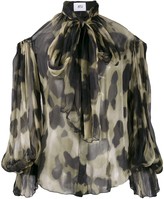 Thumbnail for your product : Atu Body Couture Animal Print Blouse