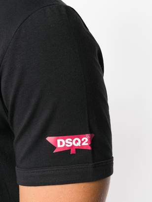 DSQUARED2 logo printed basic T-shirt
