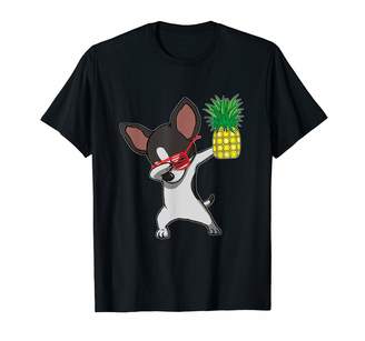 Dabbing Chihuahua Puppy Dog Pineapple Aloha Beach Gift T-Shirt